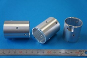 气动元件 铝（A6061），薄壁，高精度，硬质阳极氧化铝研磨气缸，内径为椭圆形加工